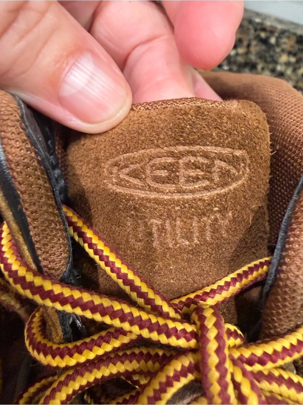 KEEN Men's Brown Leather Lace-Up work Boots 10EE